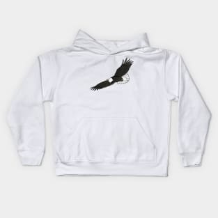 Eagle flying Kids Hoodie